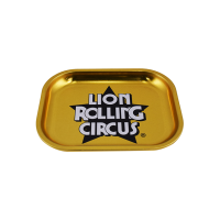 Bandeja de Metal Pequena Lion Rolling Circus - Dourado