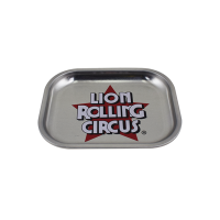 Bandeja de Metal Pequena Lion Rolling Circus - Prata