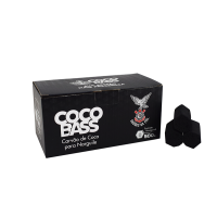 Carvão Para Narguile Hexagonal Coco Bass Gaviões da Fiel - 500g