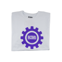 Camiseta Factory Tobacco - Branco / Roxo