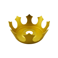 Prato Love King Coroa  - Dourado