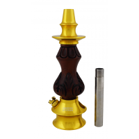 Stem Amazon Hookah Prime Colonial - Metal Gold-Madeira Red Line Pequeno